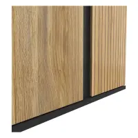 Armario de dos puertas Luen 95 cm roble tegola/roble mauvella