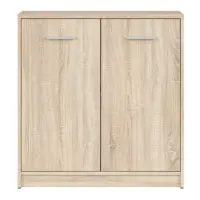 Armario Nepo Plus 80 cm de dos puertas roble sonoma