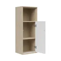Armario suspendido Ema 36 cm con puerta y estante nogal jackson hickory/gris claro