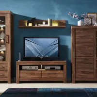 Estante de pared Gent 139 cm roble stirling