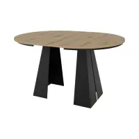 Mesa extensible Lorian 100-176/76 roble artisan negro