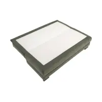 Sofá de tres plazas Lindon convertible con arcón chenilla verde