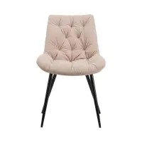 Silla tapizada Claudio de pana rosa claro