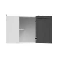 Armario de cocina superior Junona Line 60 cm de esquina izquierda/derecha grafito
