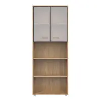 Стеллаж Space Office с 2 дверцами и 3 полками дуб артизан