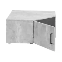 Estantería de esquina MultiDo 71,5x71,5 cm con puertas atelier claro