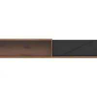 Estante de pared Forn 156 cm roble delano oscuro/negro