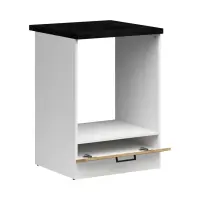 Mueble de cocina para horno encastrable Junona Line 60 cm roble delano claro con encimera