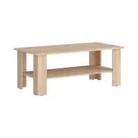 Mesa de centro Nepo Plus 115x56 con estante roble sonoma