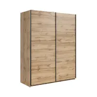 Armario de puertas correderas Tetrix 153 cm roble wotan