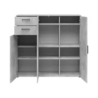 Chest of drawers MultiDo 120 cm with 3 doors and 2 drawers light atelier