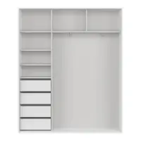 Armario de puertas correderas Flex 180 cm blanco