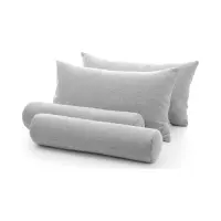 Juego de almohadas para cama Zalea grises