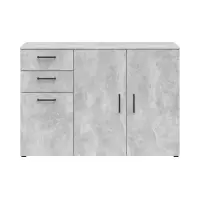 Комод MultiDo 120 см с 3 дверцами и 2 ящиками светлый ателье