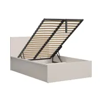 Cama Tetrix 120x200 con somier y contenedor cachemir