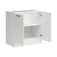 Mueble de cocina inferior Junona Line 80 cm brillo tiza