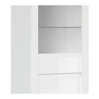 Vitrina Holten 68 cm con 2 puertas blanco brillo