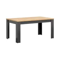 Mesa extensible Hesen 160/200x90 roble artisan/grafito