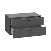 Комод System 64 с 2 ящиками графитовый