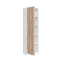 Estantería Nepo Plus 60 cm con puertas blanco/roble sonoma