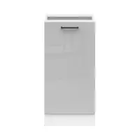 Armario bajo de cocina Junona Line 40 cm izquierdo gris claro brillo