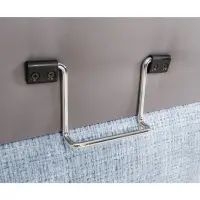 Sofá rinconera izquierdo Aguda convertible con arcón azul