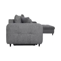 Sofá rinconera universal Twist New desplegable con arcón gris
