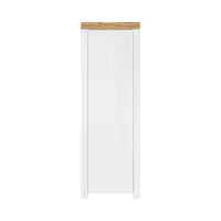Estantería Holten 67 cm con puertas blanco brillo