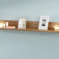 Estante de pared Gent 200 cm roble stirling