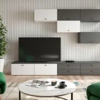 Комод System 64 с 2 ящиками графитовый