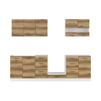 Conjunto de cocina Junona Line 260 cm roble delano claro