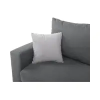 Sofá rinconera universal Przemek IV con función de cama y contenedores gris