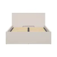 Cama Tetrix 140x200 con somier y contenedor cachemira