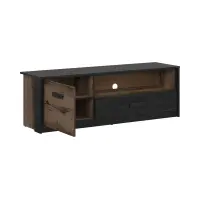 Mueble RTV Kassel 150 cm con puertas y cajón roble monastery