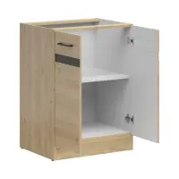 Mueble bajo de cocina Junona Line 60 cm con 2 puertas roble bernstein