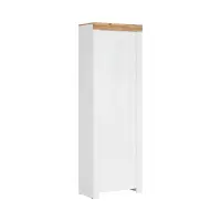 Estantería Holten 67 cm con puertas blanco brillo