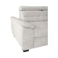 Sofá rinconera derecho Aguda convertible con arcón beige