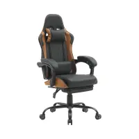 Silla gaming G-Turbo con cojines negro-marrón