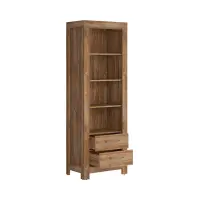 Estantería Gent 68 cm con 2 cajones y 4 estantes roble stirling