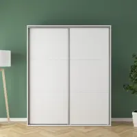 Armario de puertas correderas Flex 180 cm blanco