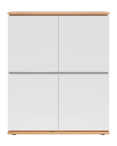 Armario Yamael 100 cm con 4 puertas blanco