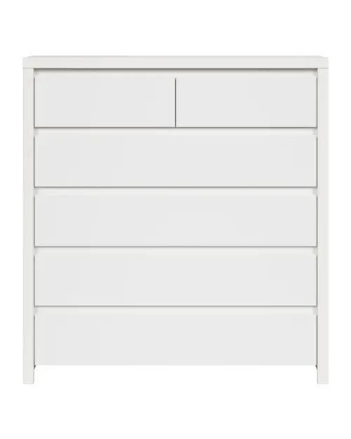 Комод Kaspian 105 см з 6 шухлядами білий