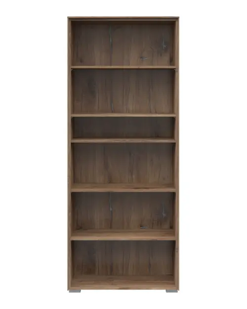 Estantería Nevada A 81 cm con 5 estantes roble flagstaff oscuro