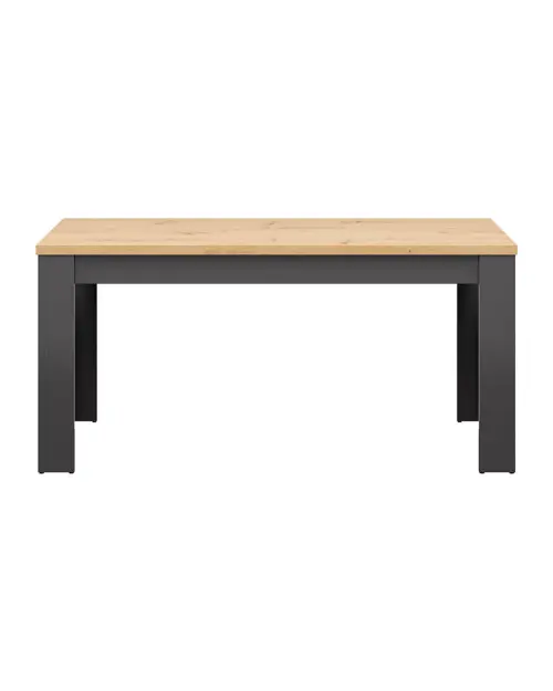 Mesa extensible Hesen 160/200x90 roble artisan/grafito