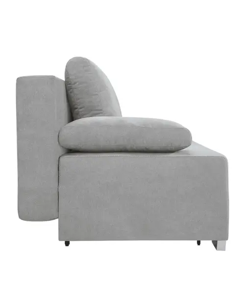 Sofá de tres plazas Street IV LUX 3DL convertible con contenedor gris