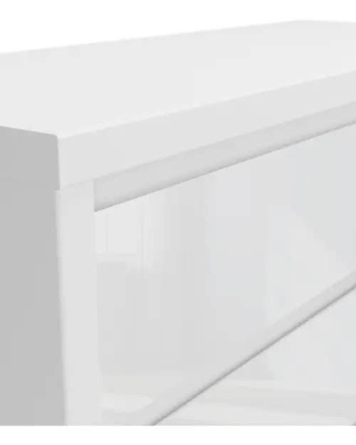 Chest of drawers Larios 105 cm with 4 drawers white gloss
