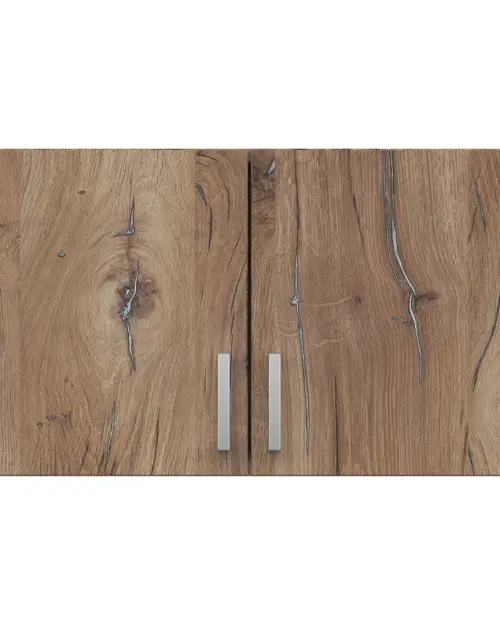 Wardrobe top unit Brando 91 cm with 2 doors dark flagstaff oak