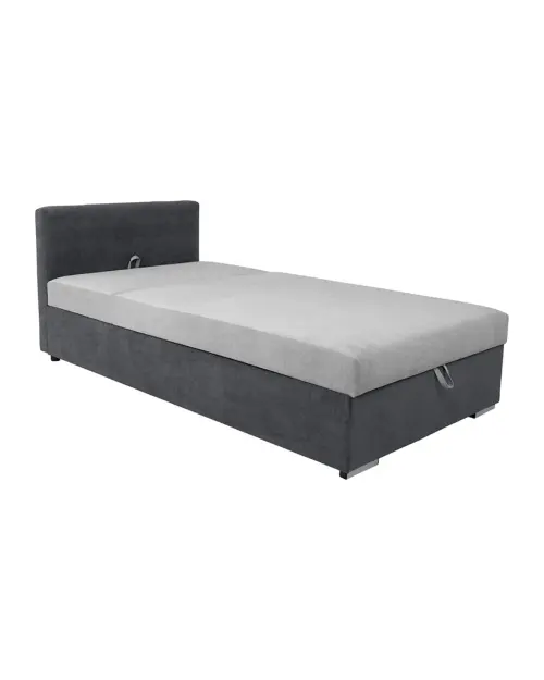 Тахта Rico с ящиком и регулировкой спинки серая