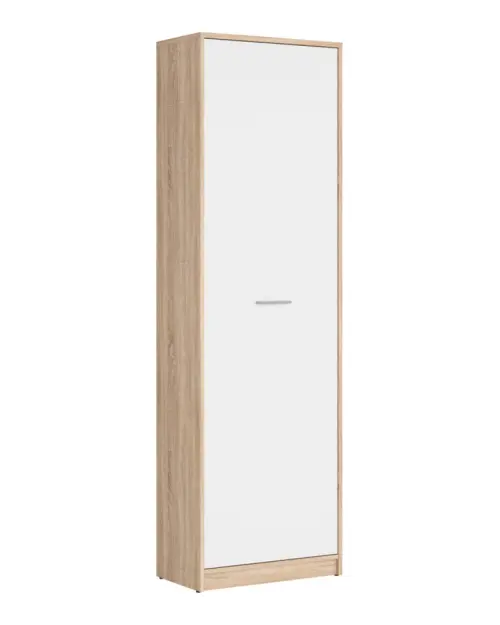 Estantería Nepo Plus 60 cm con puertas roble sonoma/blanco