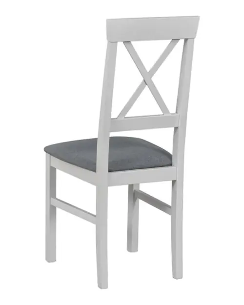 Silla tapizada Alla 3 blanco-gris